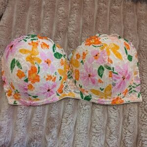 Carisma Floral Strapless Bra